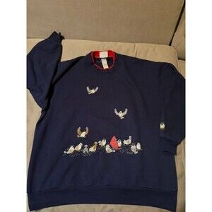 Bird Graphic Sweatshirt – Navy – Size 3XL – Cardinal Design